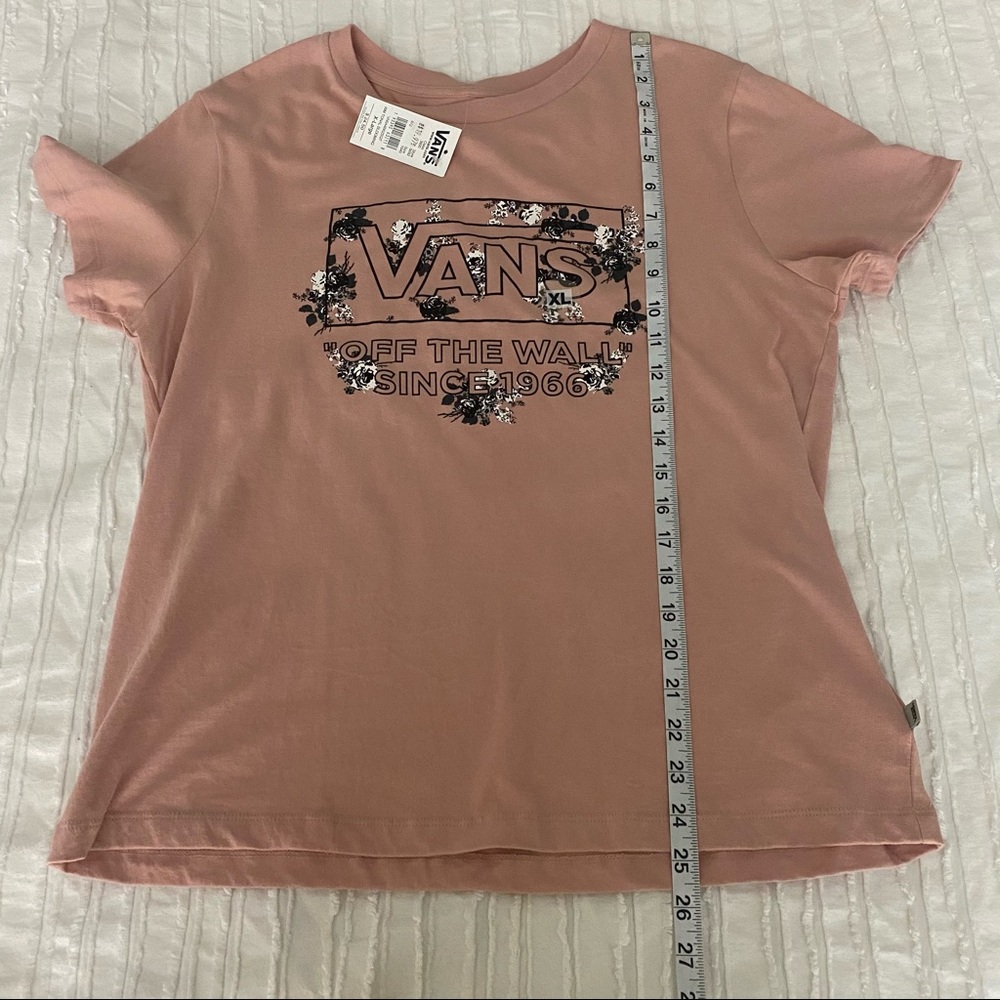 *SOLD* NWT Vans Off The Wall Dusty Rose Pink Graphic T-Shirt Size XL - Picture 7 of 7